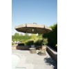 Cantilever parasol Sun Garden - Easy Sun 350 Classic with flounces- Olefin Taupe canvas