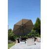 Sun Garden - Easy Sun cantilever XL375 Round without flaps - Olefin Taupe canvas