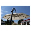 Cantilever parasol Sun Garden - Easy Sun 375 XL without flounces - Olefin Light Taupe canvas