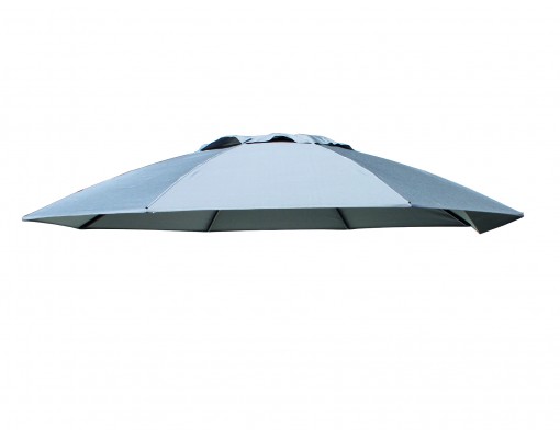 Replacement canvas in Titanium in Olefin for Sun Garden - Easy Sun parasol 375 XL