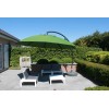 Sun Garden - Easy Sun cantilever parasol XL375 Round without flaps - Olefine dark green canvas
