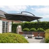 Cantilever parasol Sun Garden - Easy Sun 320 Square without flaps - Olefin Carbone canvas