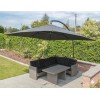 Sun Garden - Easy Sun cantilever parasol 320 Square without flaps - Olefin Carbone canvas