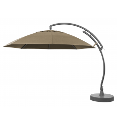 Cantilever parasol Sun Garden - Easy Sun 375 XL without flounces - Olefin Taupe canvas