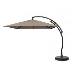 Cantilever parasol Sun Garden - Easy Sun 300 Square without flaps - Olefin Light Taupe canvas