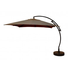 Cantilever parasol Sun Garden - Easy Sun 320 Square without flaps - Olefin Taupe canvas